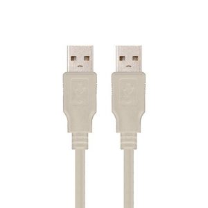 CABLE USB(A) 2.0 A USB(A) 2.0 NANOCABLE 1M BEIGE