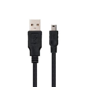 CABLE USB(A) 2.0 A MINI USB 5 PIN NANOCABLE 1M NEGRO
