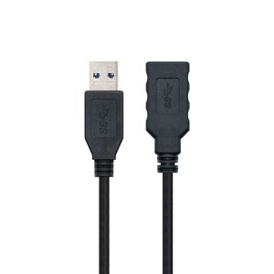 CABLE USB(A) 3.0 A USB(A) 3.0 NANOCABLE 2M NEGRO