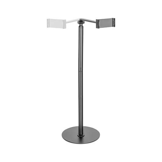 SOPORTE TABLET SUELO AISENS 4.7-12.9 2PIVOT NEGRO - Imagen 2