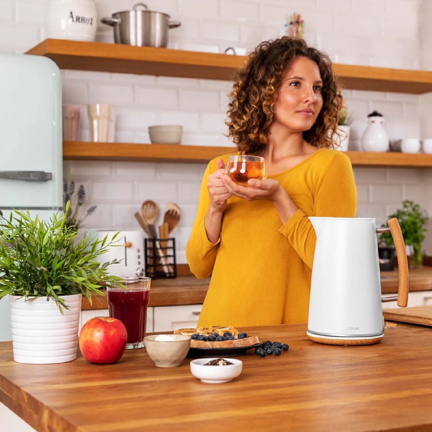 Hervidor De Agua Thermosense 400 White Woody - Imagen 5