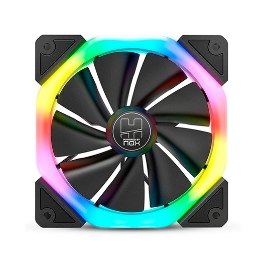 VENTILADOR 120X120 NOX HUMMER S-FAN ARGB RAINBOW