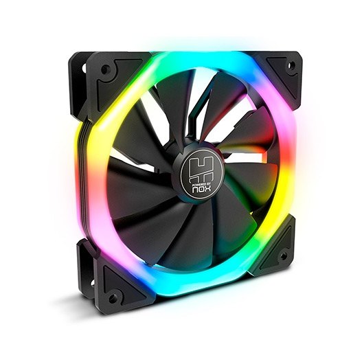 VENTILADOR 120X120 NOX HUMMER S-FAN ARGB RAINBOW - Imagen 2