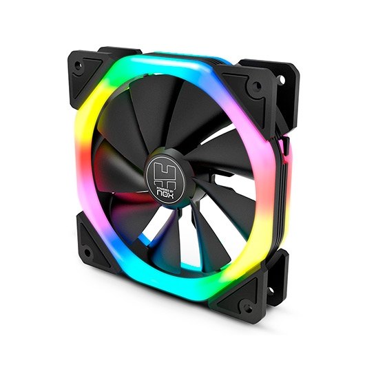 VENTILADOR 120X120 NOX HUMMER S-FAN ARGB RAINBOW - Imagen 3