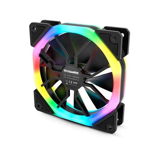 VENTILADOR 120X120 NOX HUMMER S-FAN ARGB RAINBOW - Imagen 4