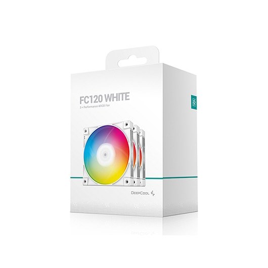 VENTILADOR 120X120 DEEPCOOL FC120 ARGB PACK 3UDS WHITE - Imagen 5
