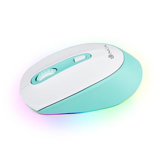 RATON OPTICO WIRELESS NGS SMOG MINT-RB BLANCO - Imagen 2