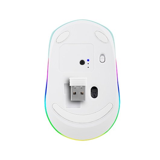 RATON OPTICO WIRELESS NGS SMOG MINT-RB BLANCO - Imagen 3