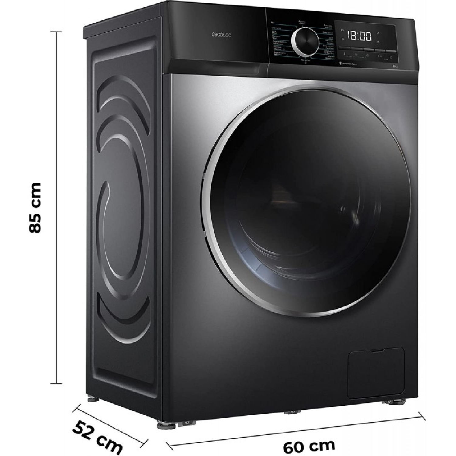 Lavadora Bolero DressCode 8500 Inverter Steel A