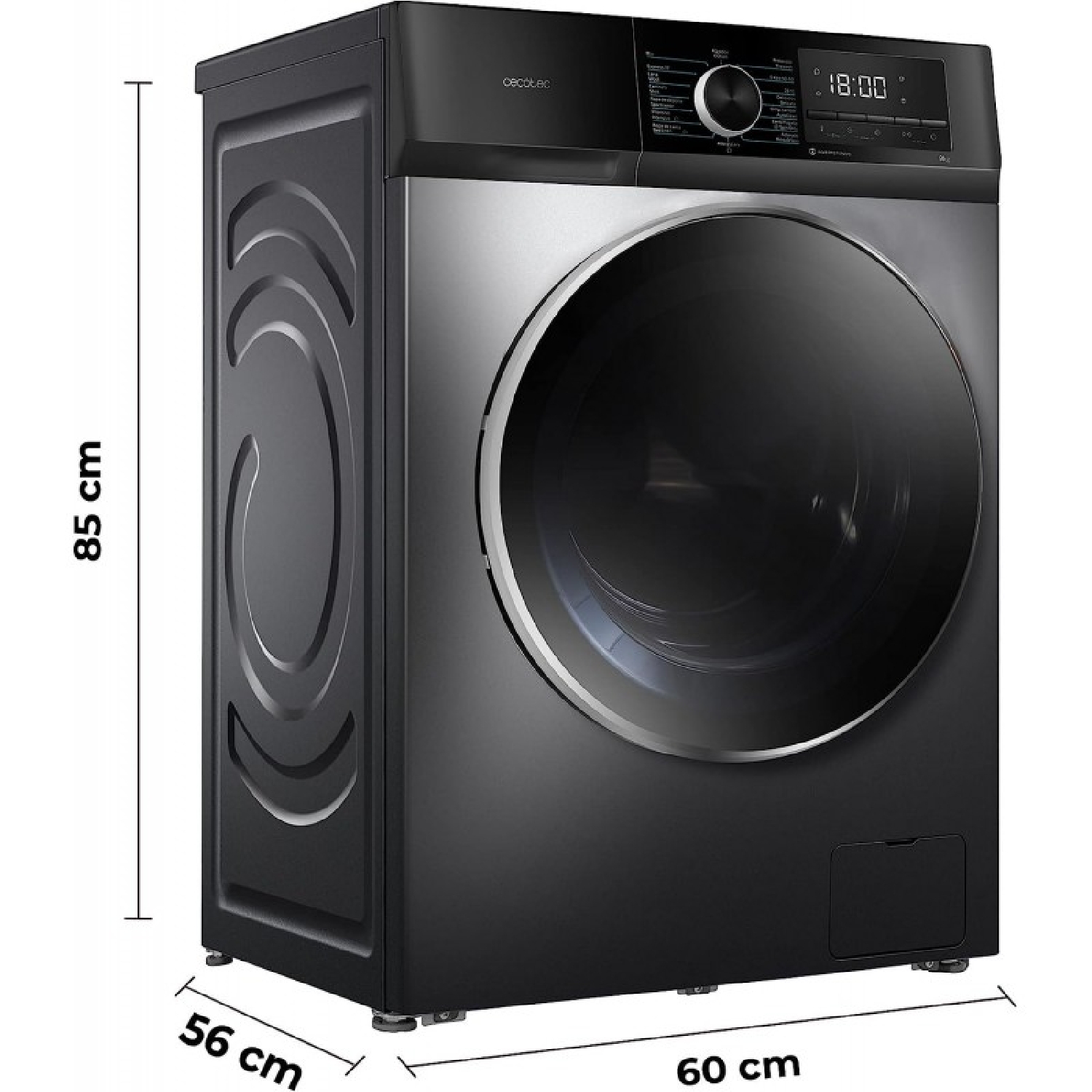 Lavadora Bolero DressCode 9500 Inverter Steel A - Imagen 2