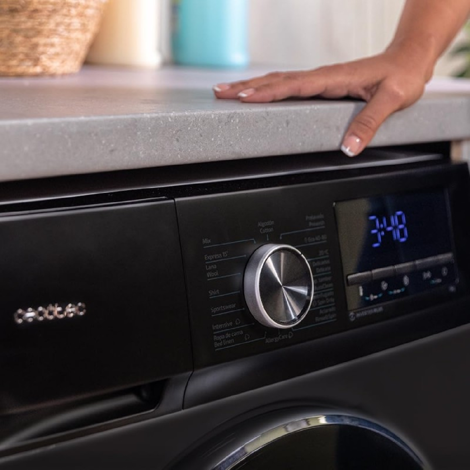 Lavadora Bolero DressCode 9500 Inverter Steel A - Imagen 3