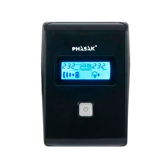 SAI/UPS 650VA PHASAK INTERACTIVO AVR 2XSCHUKO PH 9465 - Imagen 2