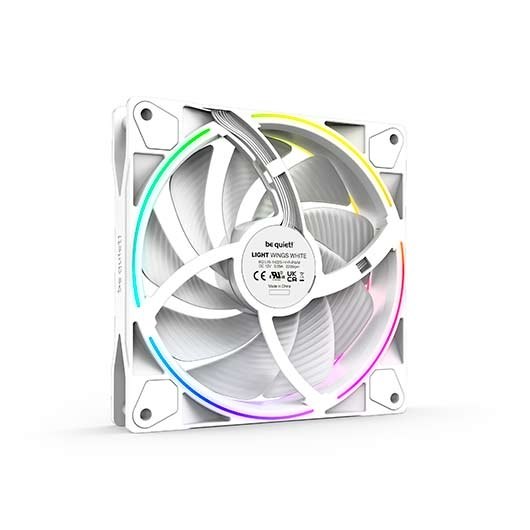 VENTILADOR 140X140 BE QUIET LIGHT WINGS HIGH SPEED WHITE - Imagen 2