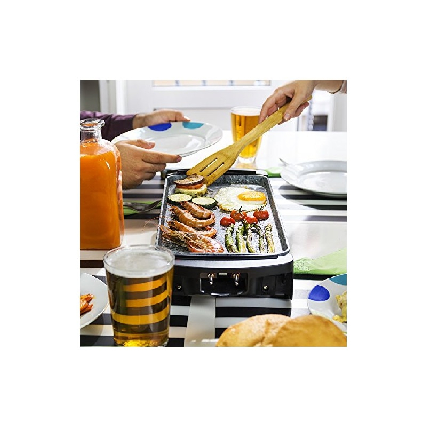 Plancha Eléctrica Rock And Water 2000 - Imagen 5