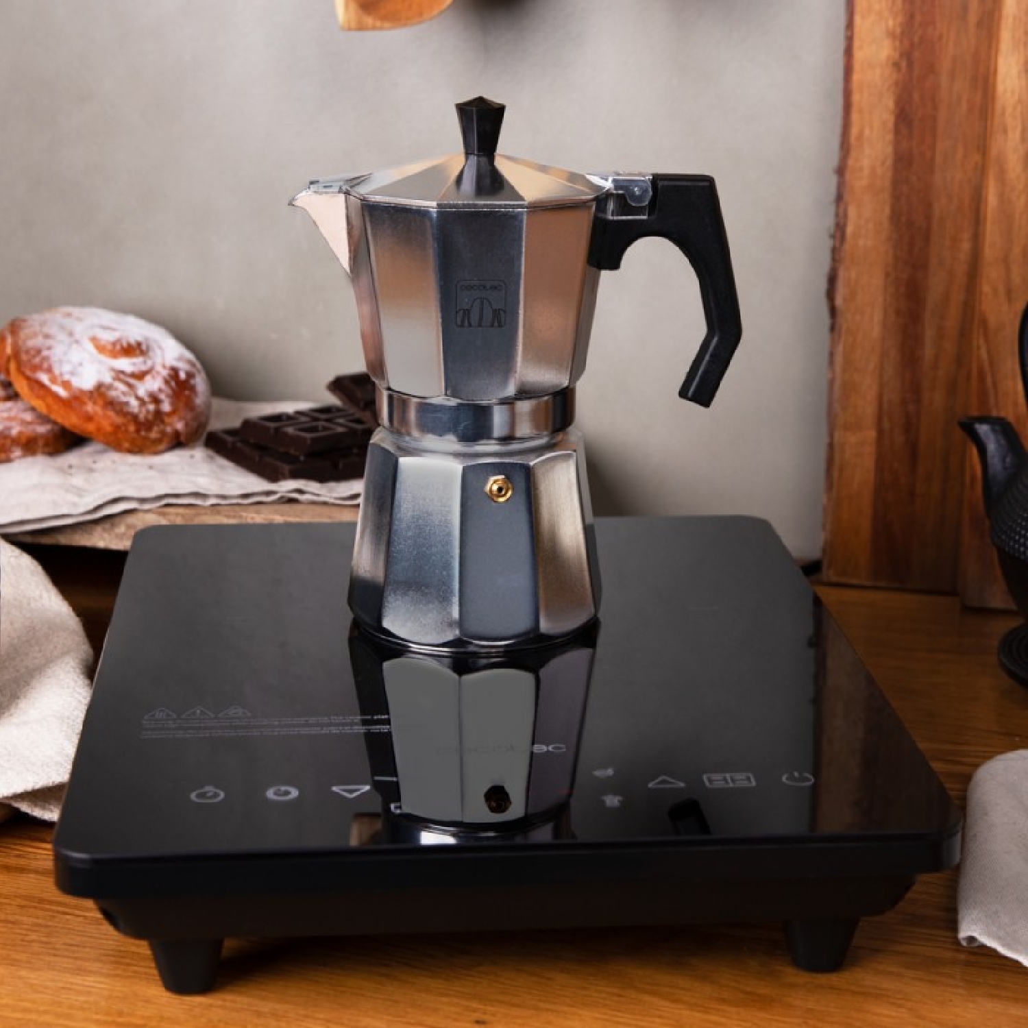 Placa De Inducción Full Crystal Onyx (Color Negro) - Imagen 5