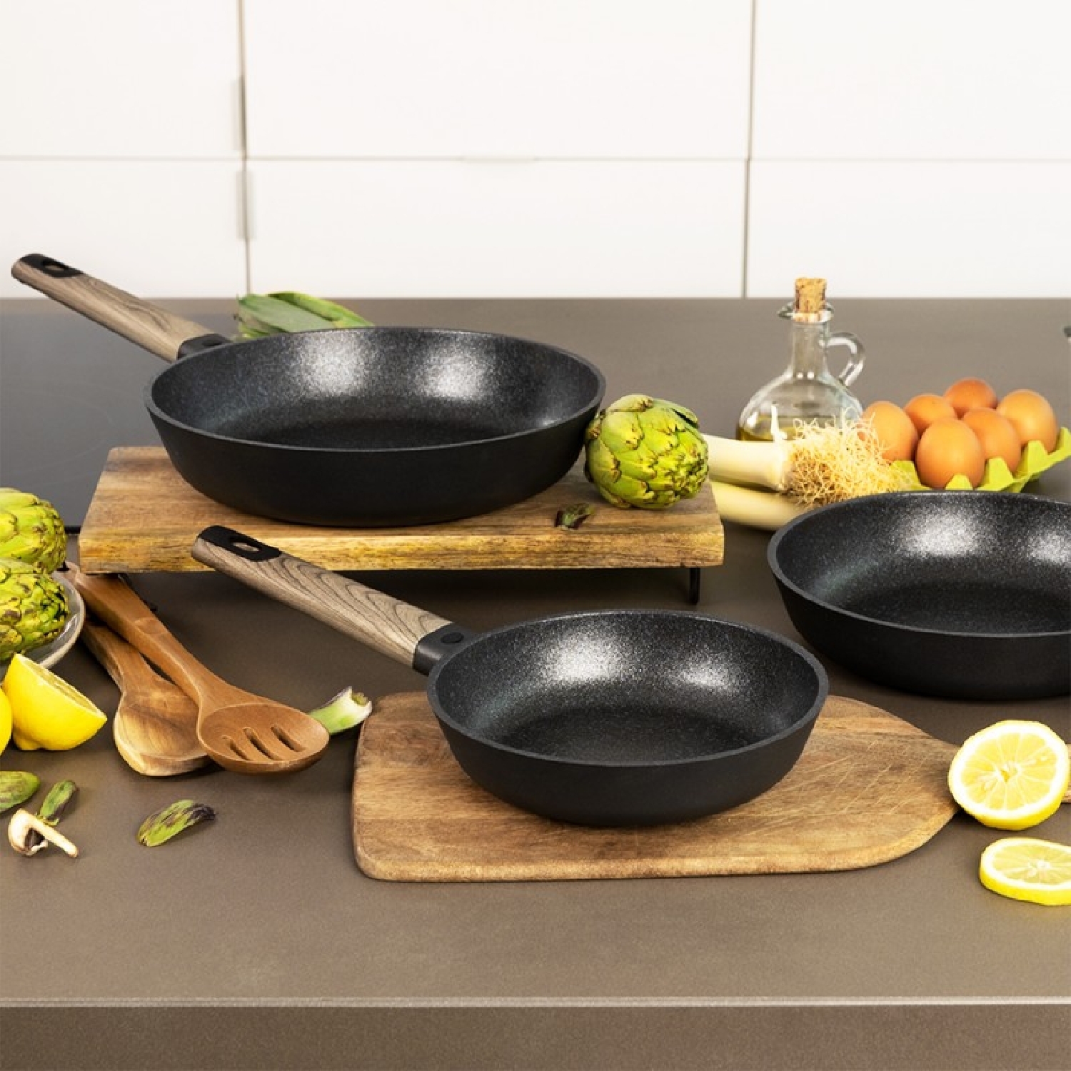 Set de Sartenes Polka Excellence 18-22-26 Bucket Set Force - Imagen 2