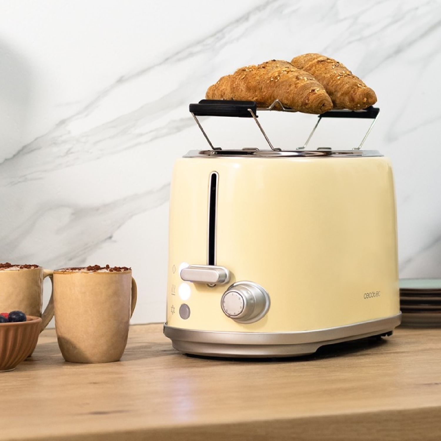 Tostador Vertical Toast&Taste 1000 Retro Double Beige - Imagen 4