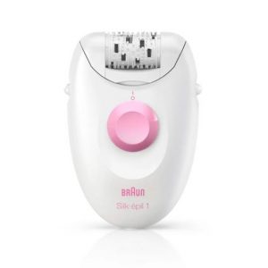 DEPILADORA SILK-EPIL BRAUN 1 1370 EVERSOFT BLANCO/ROSA