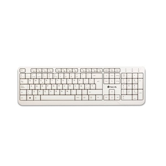 TECLADO NGS WIRED SPIKE BLANCO