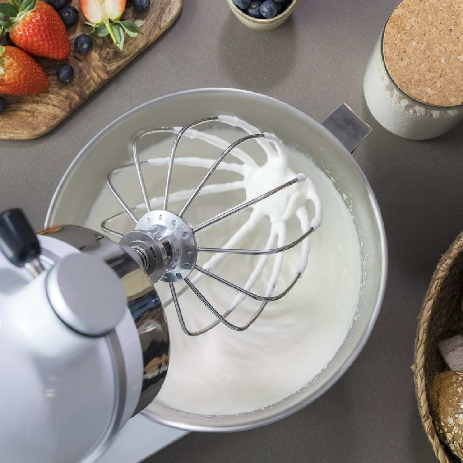 Batidora Amasadora Twist&Fusion 4500 Luxury White - Imagen 2