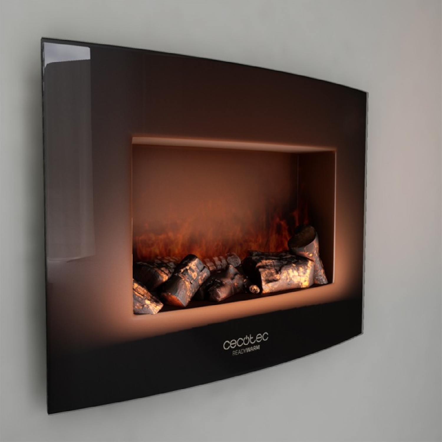 Chimenea electrica decorativa de pared Ready Warm 2200 Curved Flames - Imagen 4