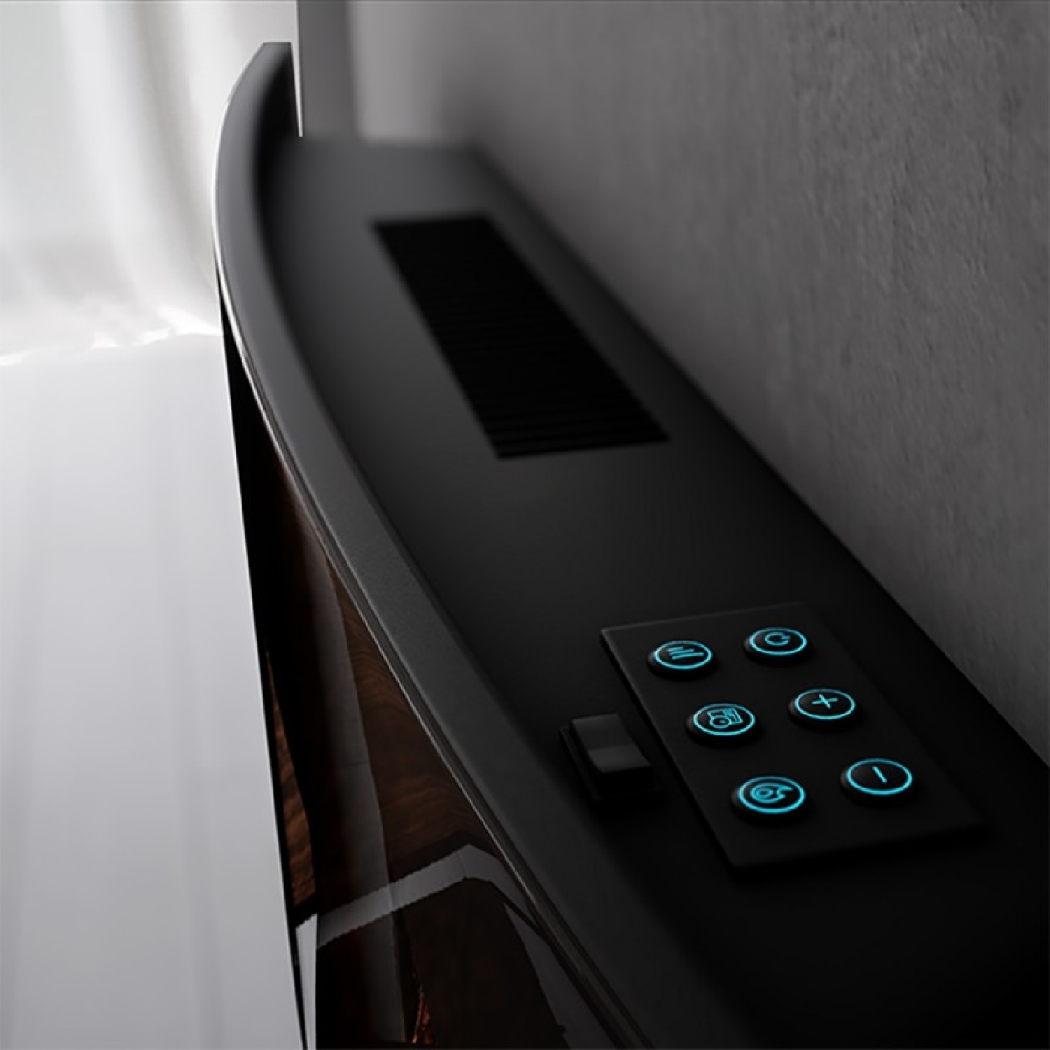 Chimenea electrica decorativa de pared Ready Warm 2200 Curved Flames - Imagen 5