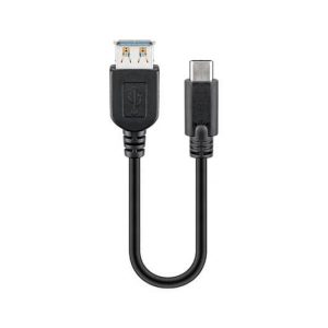 CABLE USB(A) 3.0 A USB(C) 3.0 GOOBAY 0.2M NEGRO