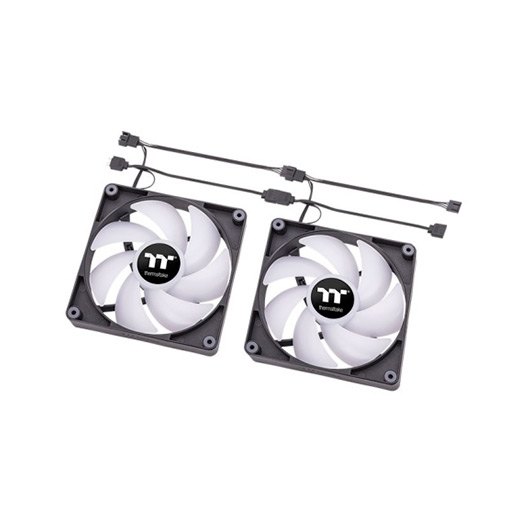 VENTILADOR 120X120 THERMALTAKE CT120 ARGB BLACK PACK 2UD - Imagen 3
