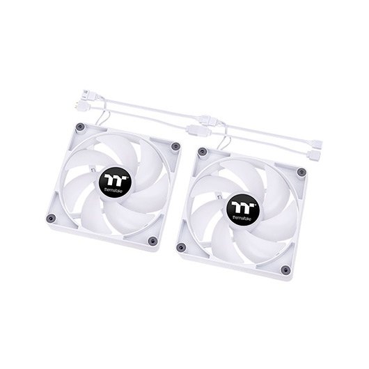 VENTILADOR 120X120 THERMALTAKE CT120 ARGB WHITE PACK 2UD - Imagen 3