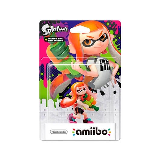 FIGURA NINTENDO AMIIBO SPLATOON INK CHICA NARANJA - Imagen 2