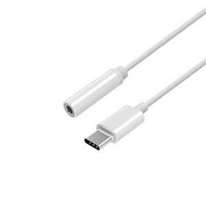 ADAPTADOR USB-C M A JACK 3.5 H AISENS 15CM BLANCO