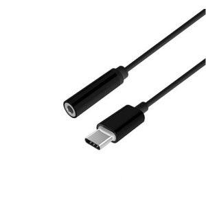 ADAPTADOR USB-C M A JACK 3.5 H AISENS 15CM NEGRO