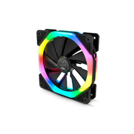 VENTILADOR 120X120 NOX HUMMER D-FAN RGB RAINBOW - Imagen 2
