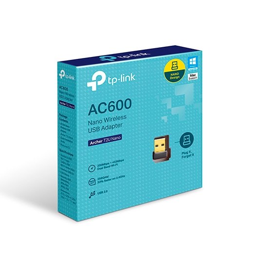 WIRELESS LAN USB TP-LINK AC600 ARCHER T2U NANO - Imagen 2
