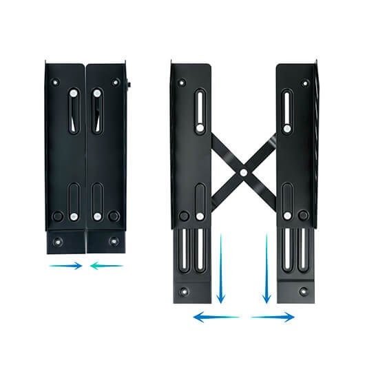 SOPORTE METALICO CPU SUELO TOOQ UMCS0024-B NEGRO - Imagen 4