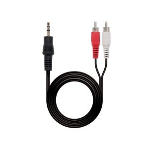 CABLE AUDIO 1XJACK 3.5 A 2XRCA 1.5M NANOCABLE
