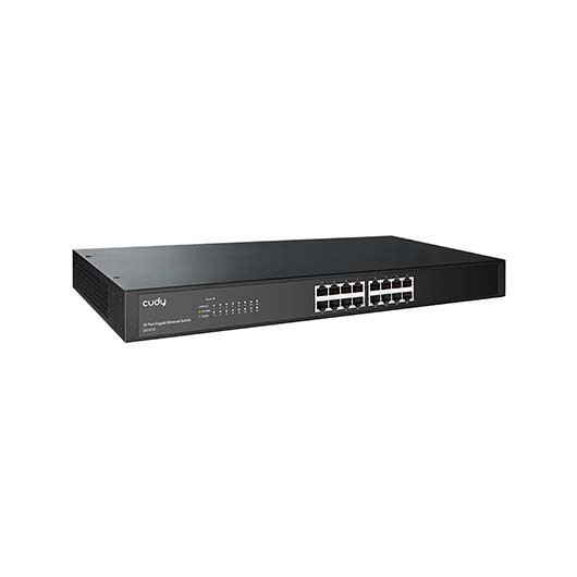 HUB SWITCH 16 PTOS CUDY GS1016 RACK MOUNTABLE - Imagen 2