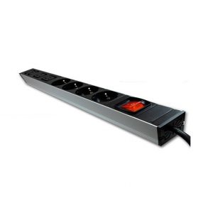 REGLETA RACK 6 TOMAS 1U PHASAK CON INTERRUPTOR