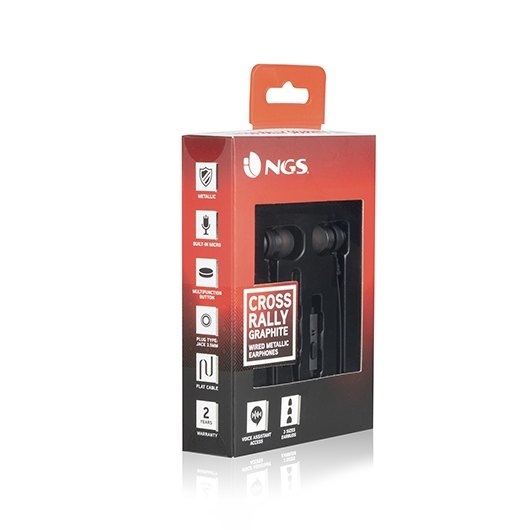 AURICULARES MICRO NGS CROSS RALLY GRAFITO - Imagen 3