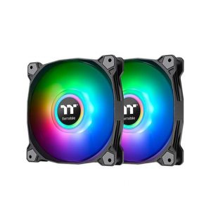 VENTILADOR 120X120 THERMALTAKE PURE DUO 12 ARGB 2UDS NEG