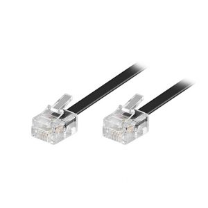 CABLE TELEFONO GOOBAY RJ11 10M NEGRO