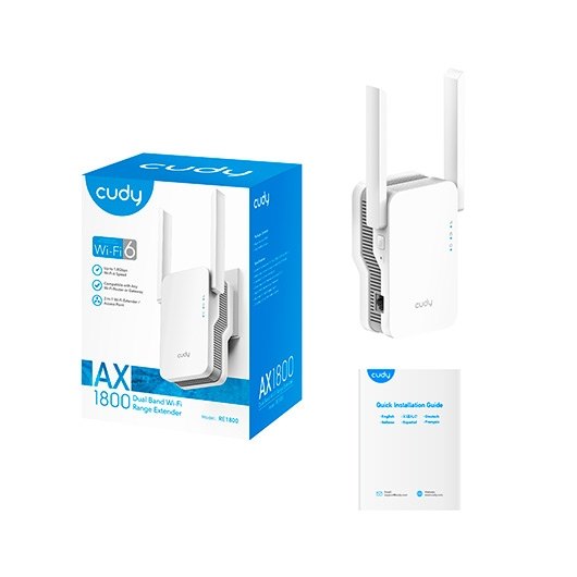 WIRELESS LAN REPETIDOR CUDY RE1800 MESH - Imagen 3
