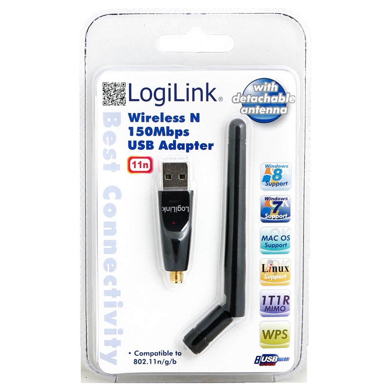 WIRELESS LAN USB 150M LOGILINK + ANTENA WL0151 ANTENA DESMO - Imagen 2