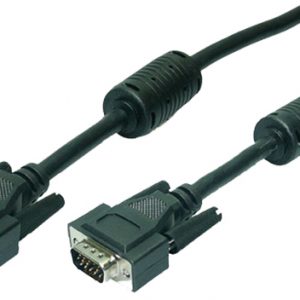 CABLE VGA M-H 1.8M HD DB15 EXTENSOR LOGILINK BLANC CON FERR