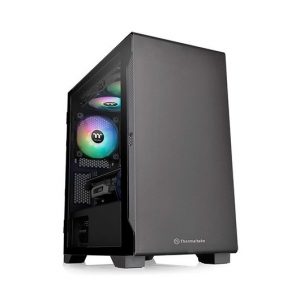 TORRE MICRO ATX THERMALTAKE S100 TG NEGRO