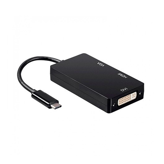 ADAPTADOR USB-C A DVI/HDMI/VGA AISENS NEGRO - Imagen 2
