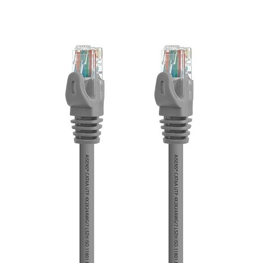 CABLE RED AISENS RJ45 LSZH CAT.6A 5.0M GRIS