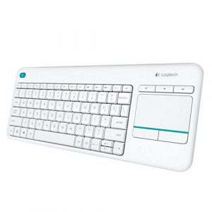 TECLADO LOGITECH K400 PLUS WIRELESS TOUCHPAD BLANCO