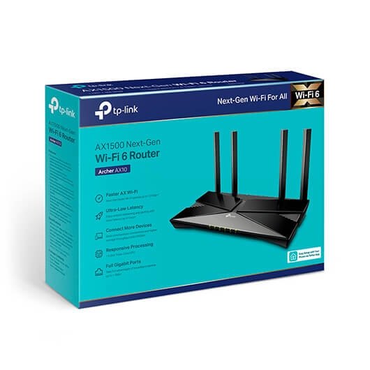 WIRELESS ROUTER TP-LINK ARCHER AX10 NEGRO - Imagen 4