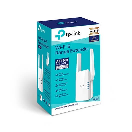 WIRELESS LAN REPETIDOR TP-LINK AX1500 RE505X BLANCO - Imagen 2